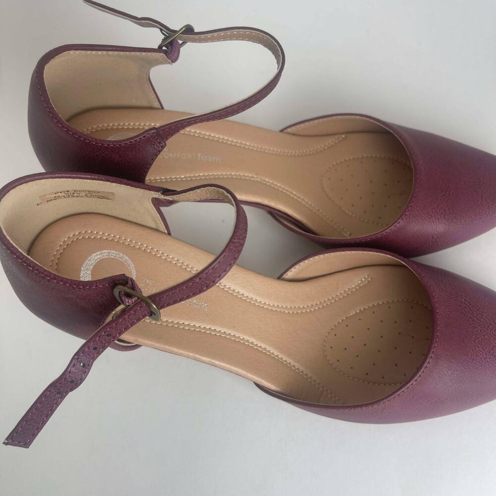 Journee Collection Womens Tru Comfort Foam Bettie Pump Wine Size‎ 10 New No Box - Picture 4 of 9